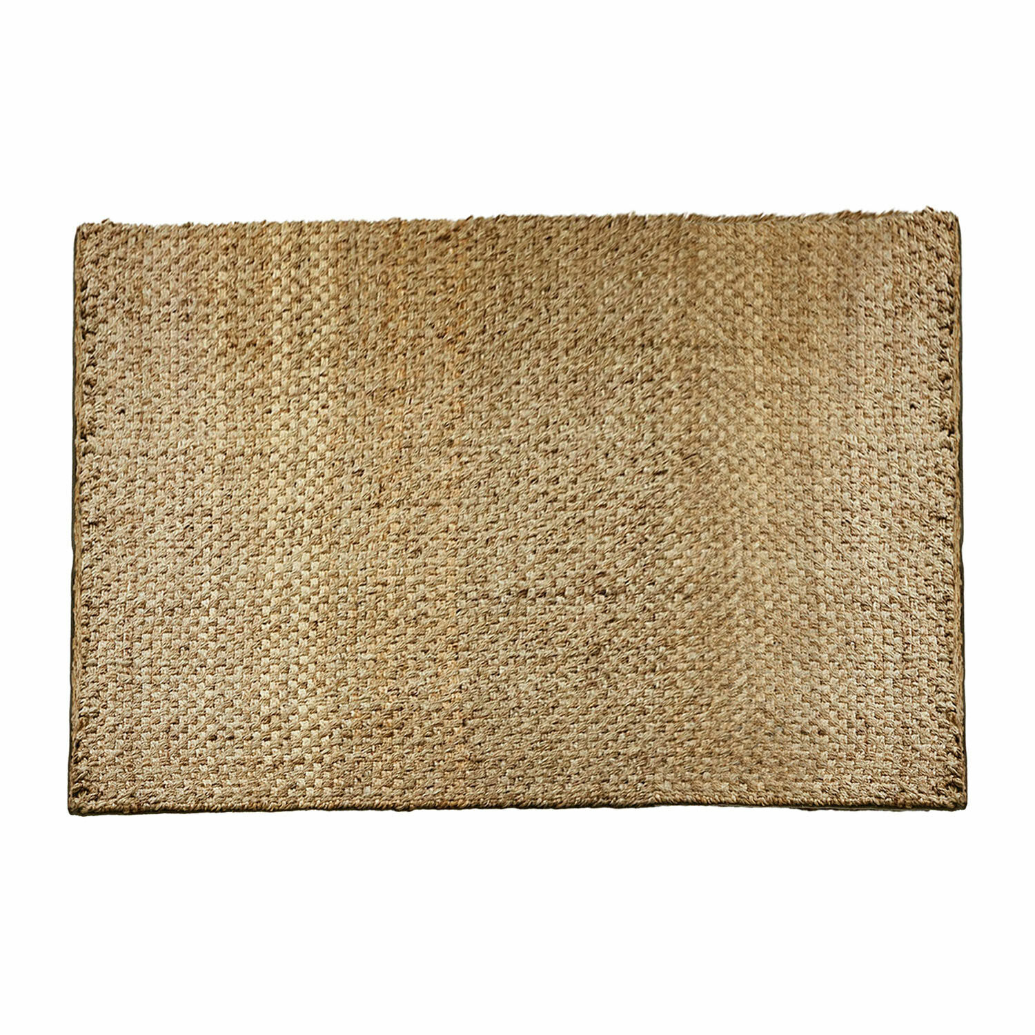 Teppich Daoukro Rechteckiger Teppich aus natürlicher Jute in Beige, ideal für Wohnräume und Fussböden