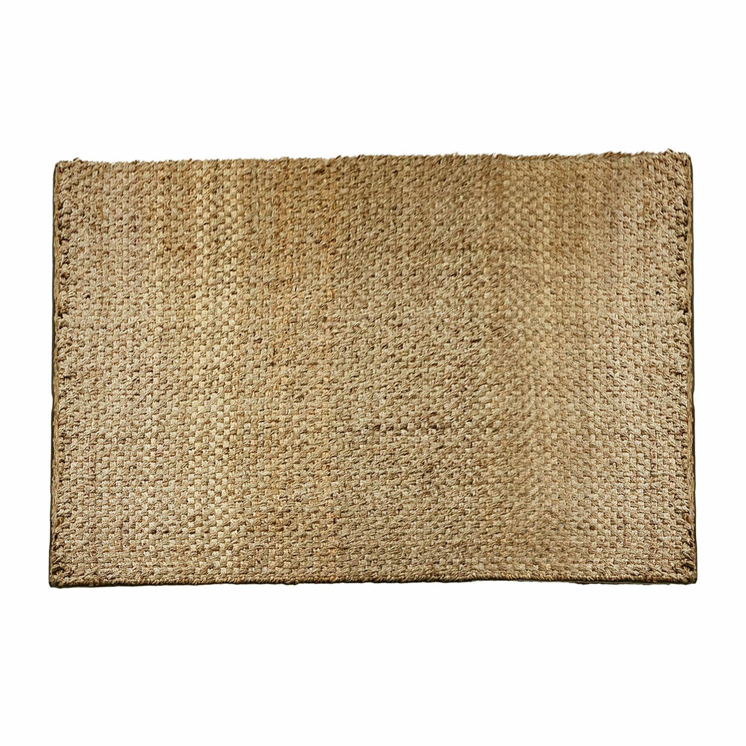 Teppich Daoukro Rechteckiger Teppich aus natürlicher Jute in Beige, ideal für Wohnräume und Fussböden