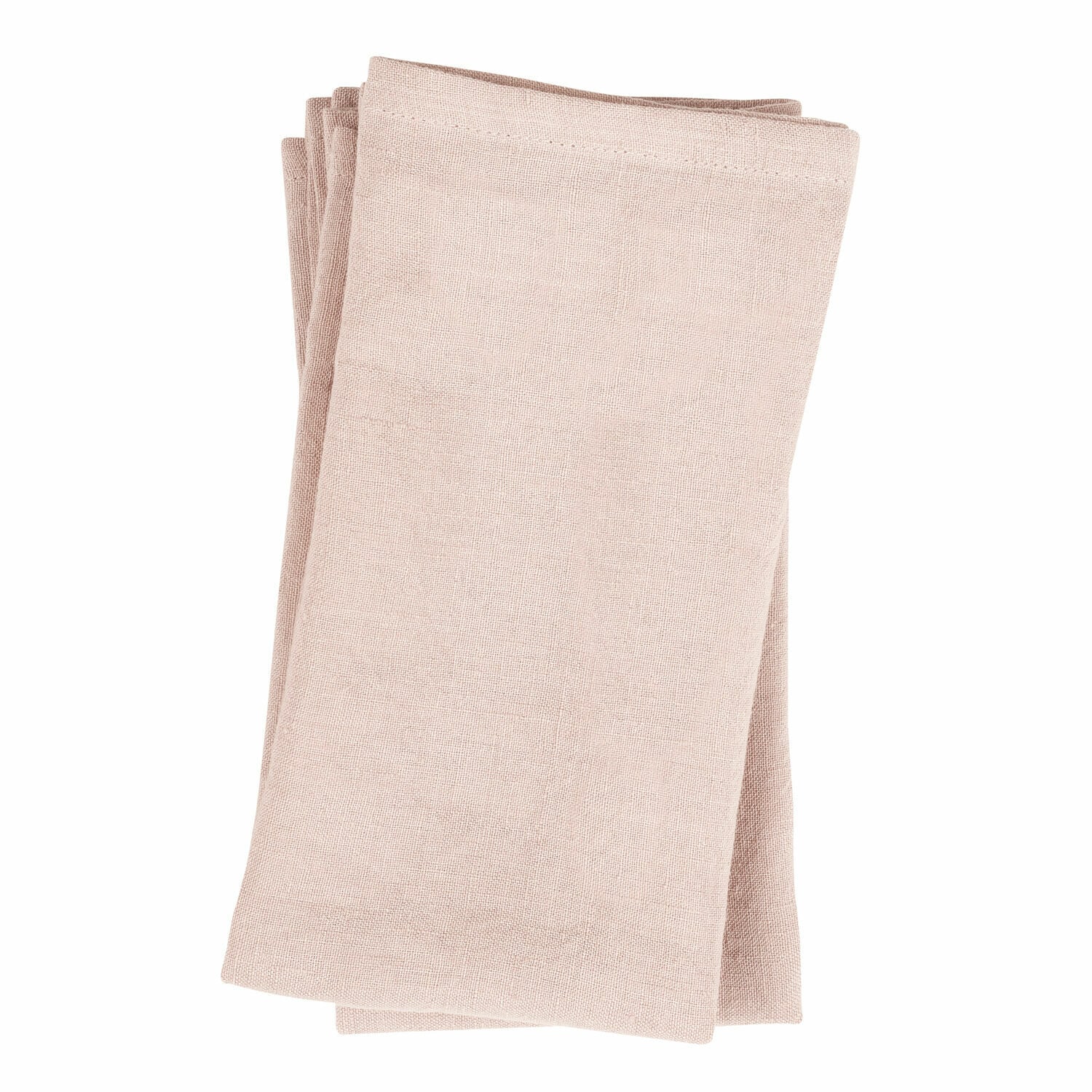 rosa 4er-Set Ghis-Servietten aus rosa Leinen, weiche Stoffe für die Tischdekoration