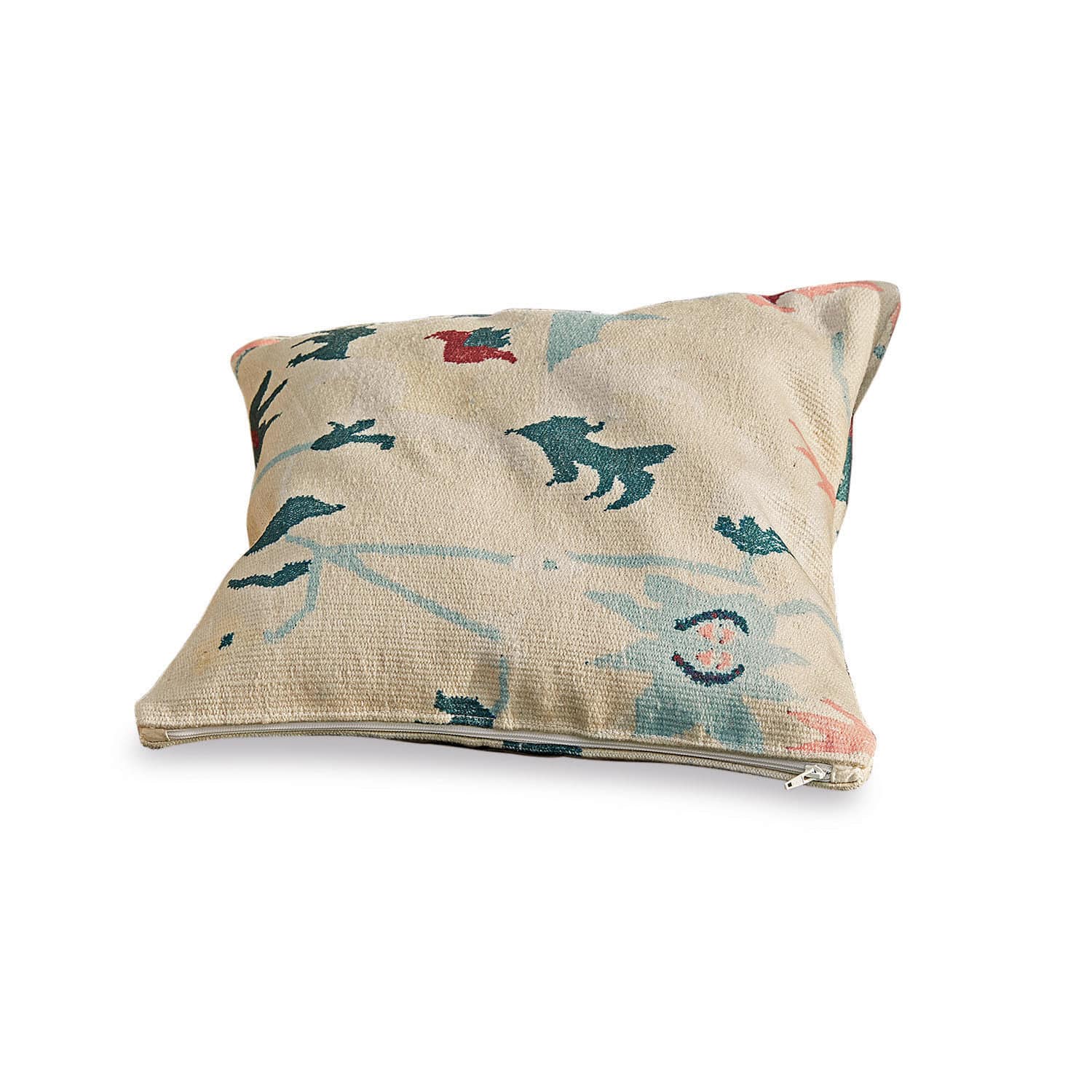 In- & Outdoor-Kissenhülle Sorbey Beige Dekokissen mit buntem Muster und Reissverschluss, weiches Material für das Wohnzimmer