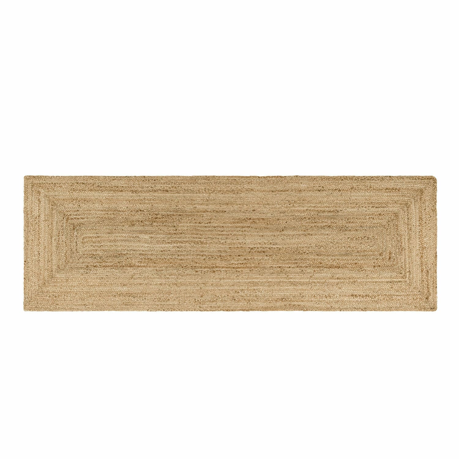 Läufer Révalaine Rechteckiger Teppich aus Jute in Naturfarbe, langlebiges und umweltfreundliches Wohnaccessoire