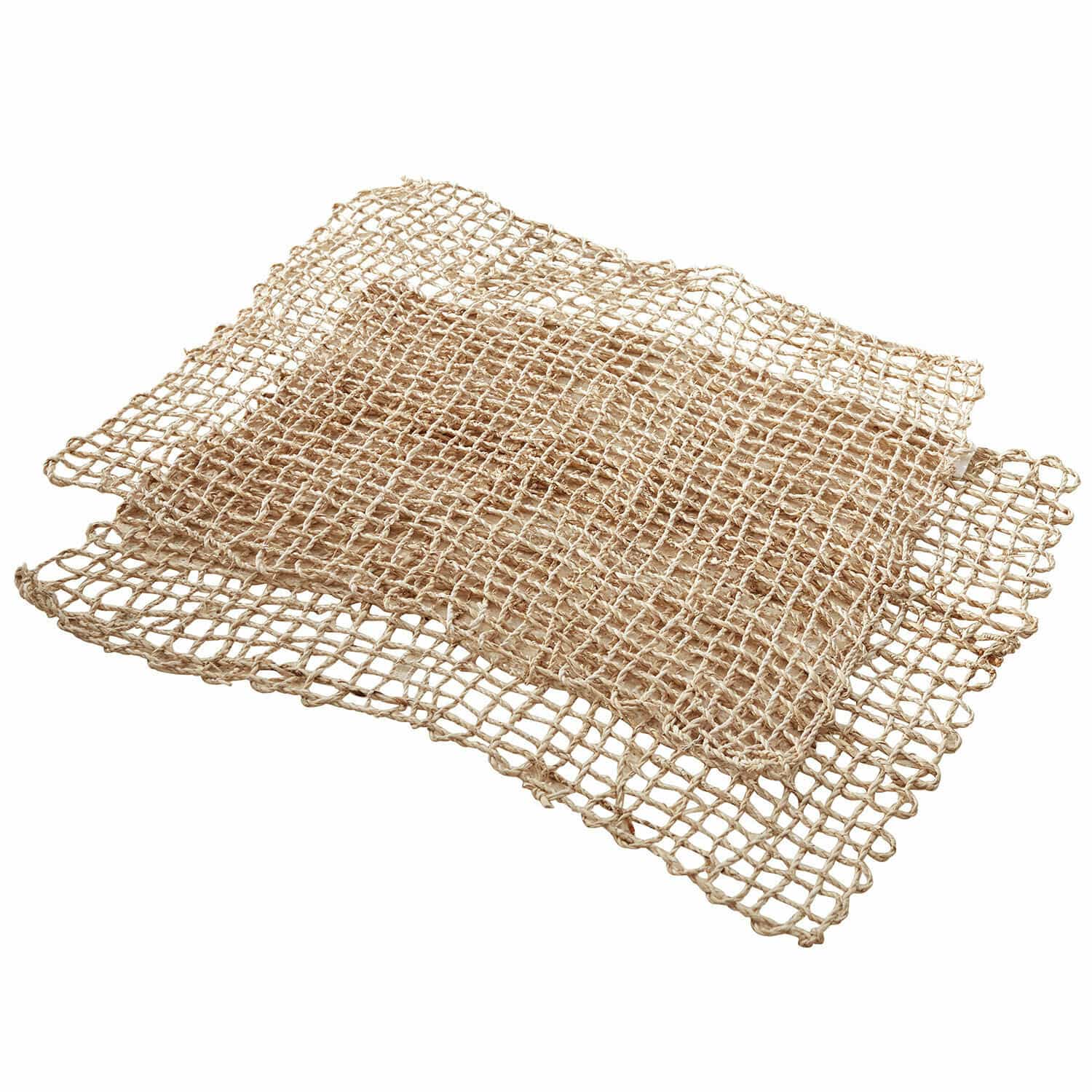 Platzset 2er Set Xaintieux Natürliche beige Jute-Tischmatten mit Netzstruktur für stilvolle Wohnraumgestaltung