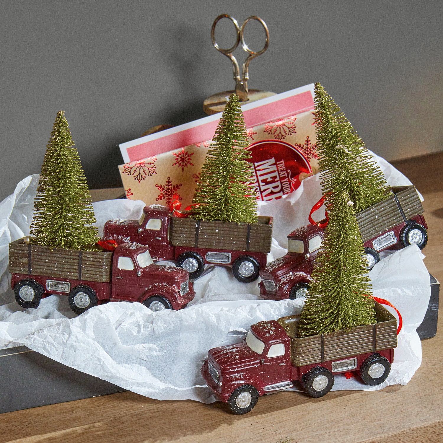 Anhänger 4er Set Cars