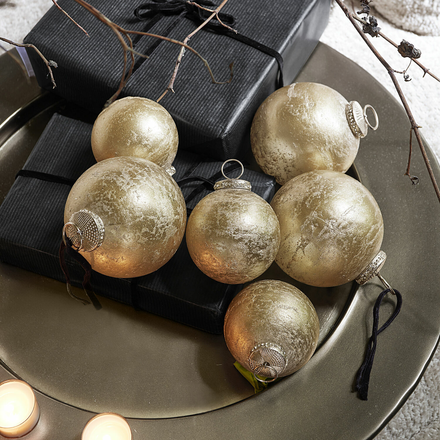 Weihnachtskugeln 6er Set Demerique