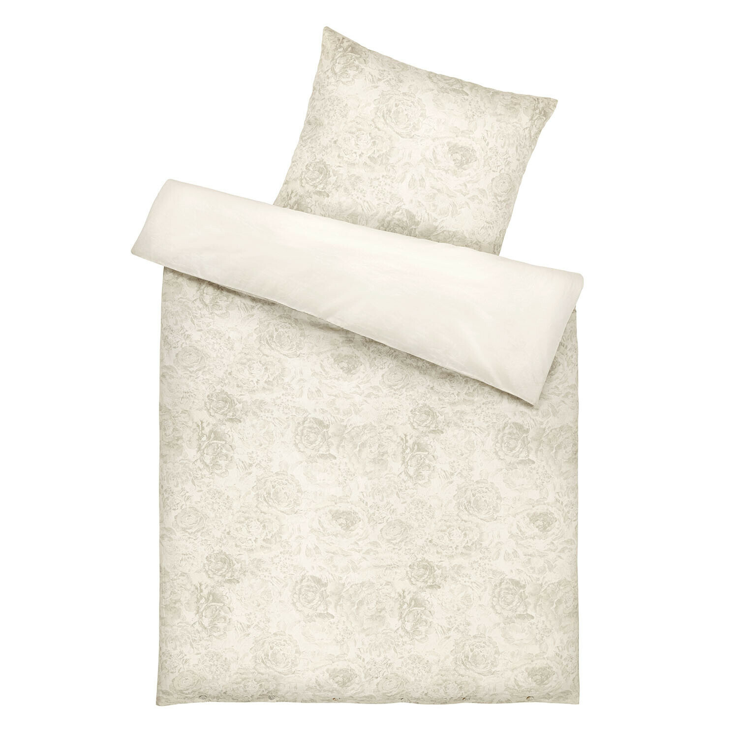 Bettwäsche Bravonea Helle Baumwoll-Bettwäsche mit feinem Blumenmuster, ideal für ein gemütliches Schlafzimmer