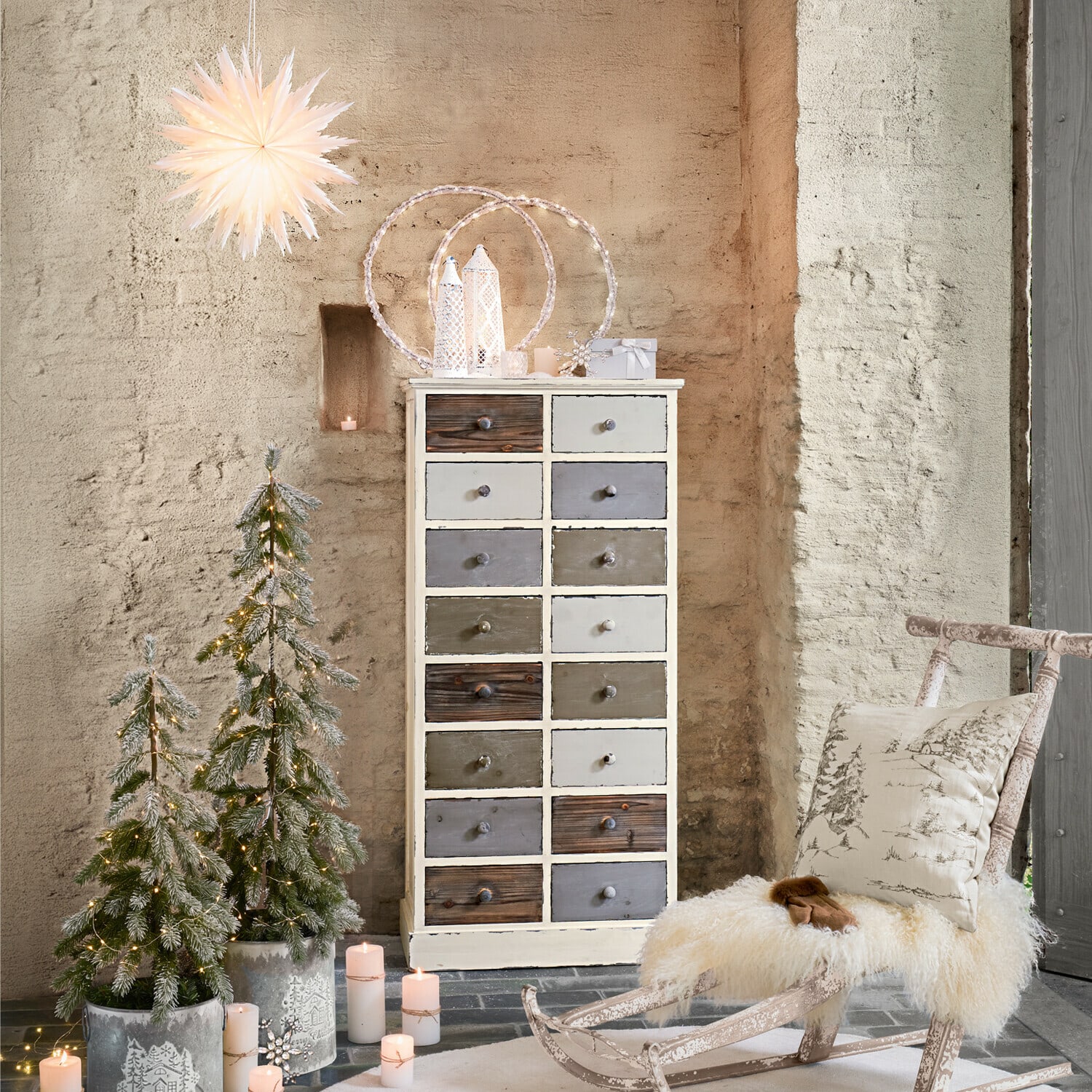 LED-Kranz 2er Set Elanari
