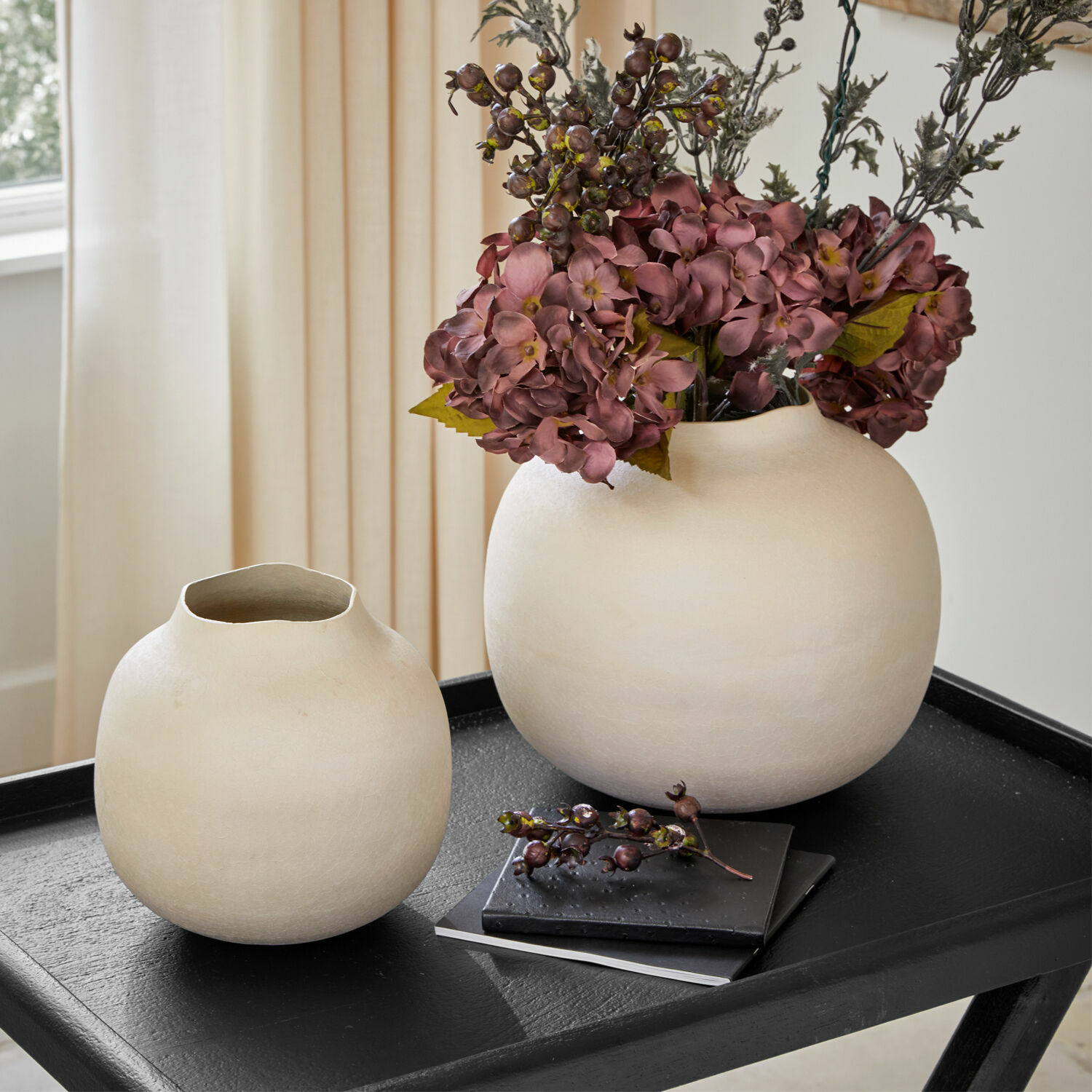 Vase 2er Set Fleurons