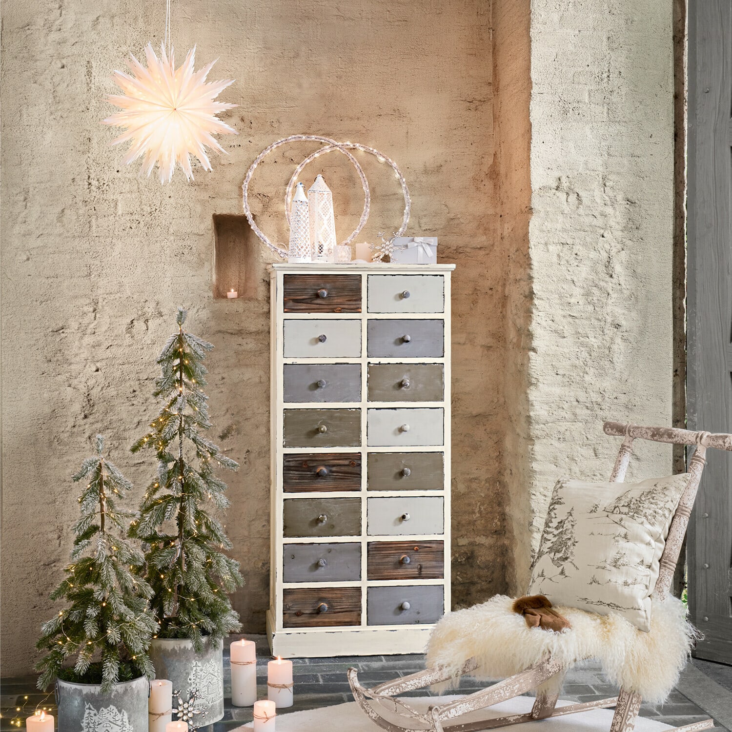 LED-Laterne 2er Set Avelune