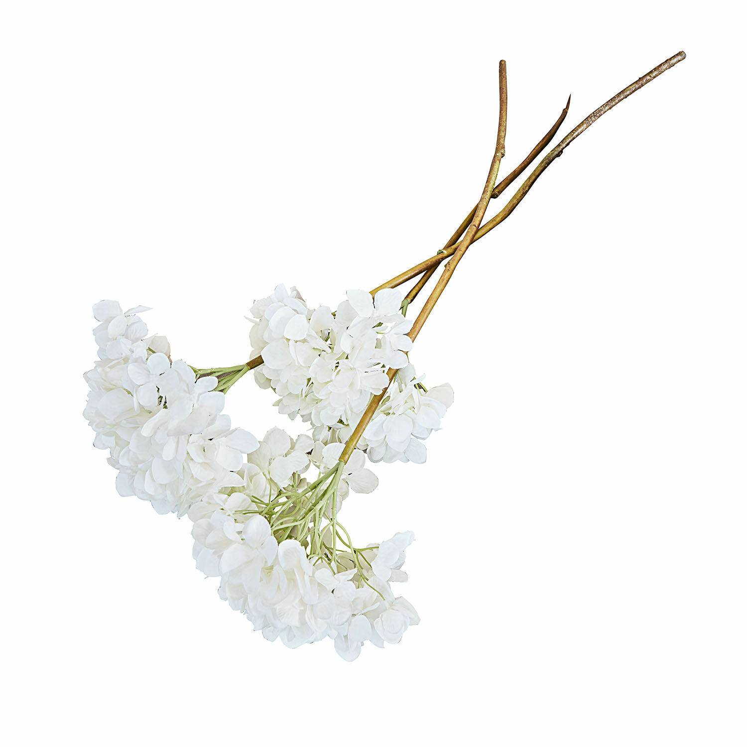 weiss/grün 3er-Set dekorative Amaranth-Blumen in Weiss mit grünen Stielen für Wohnraumgestaltung