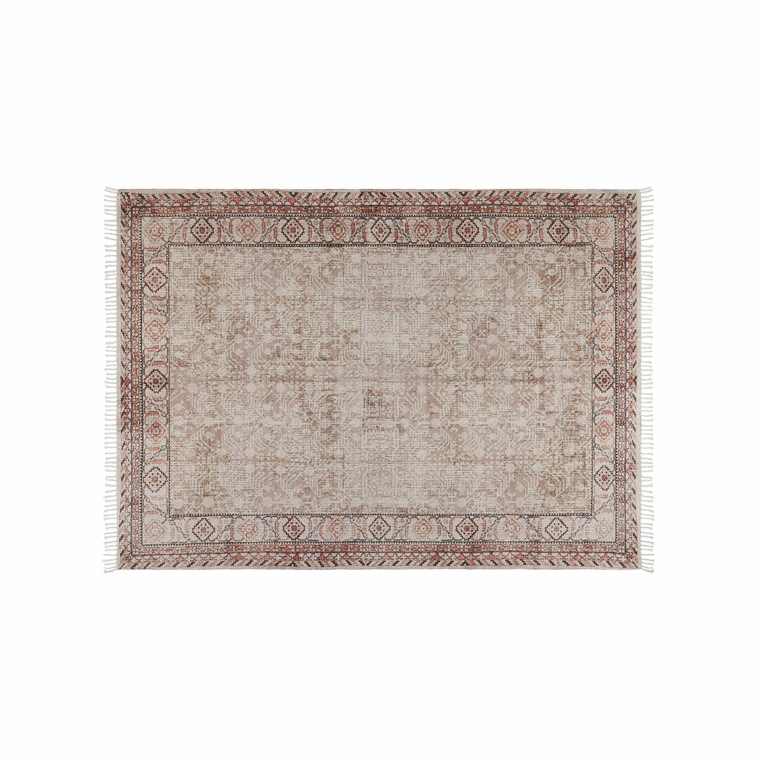 Bunbury-Teppich in Braun-Beige mit feinem Muster, geeignet für Innen- und Aussenbereiche