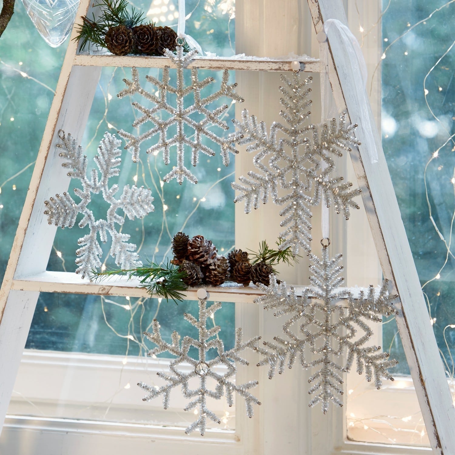 Weihnachtsschmuck 5er Set Snowflake