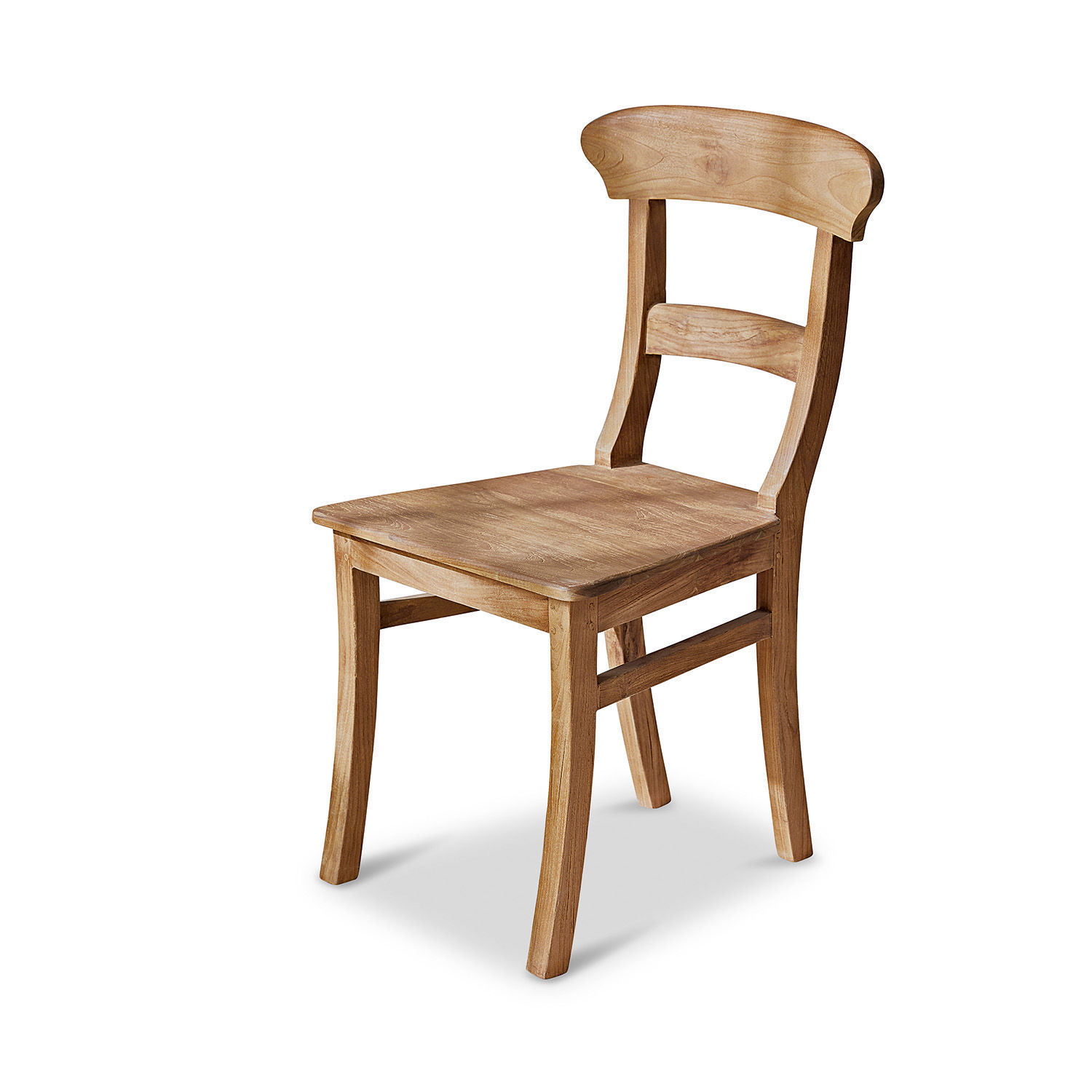 Stuhl Masters Klassischer Stuhl aus naturfarbenem Holz, stabil und bequem für das Esszimmer