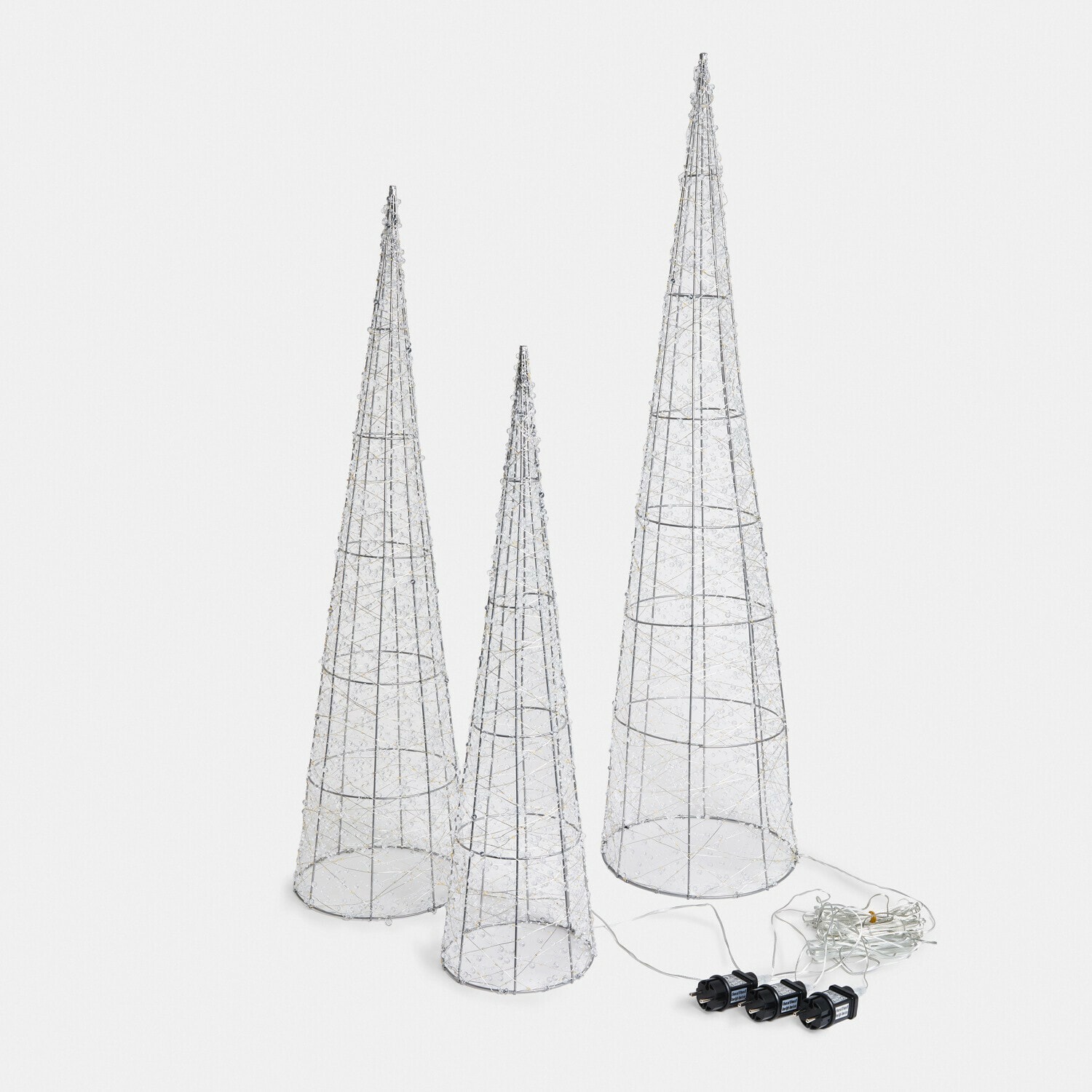 LED-Baum 3er Set Clairune