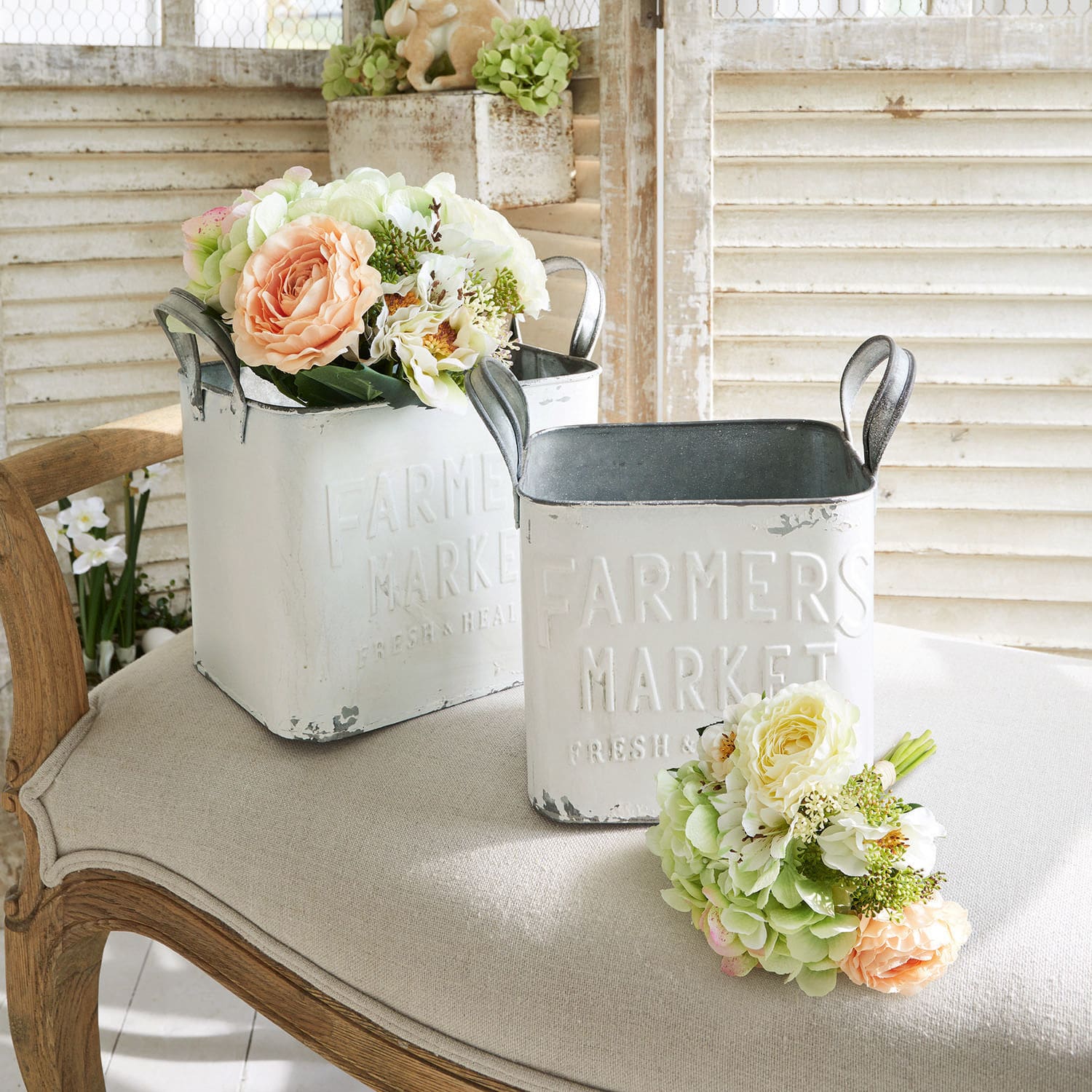 Korb 2er Set Market