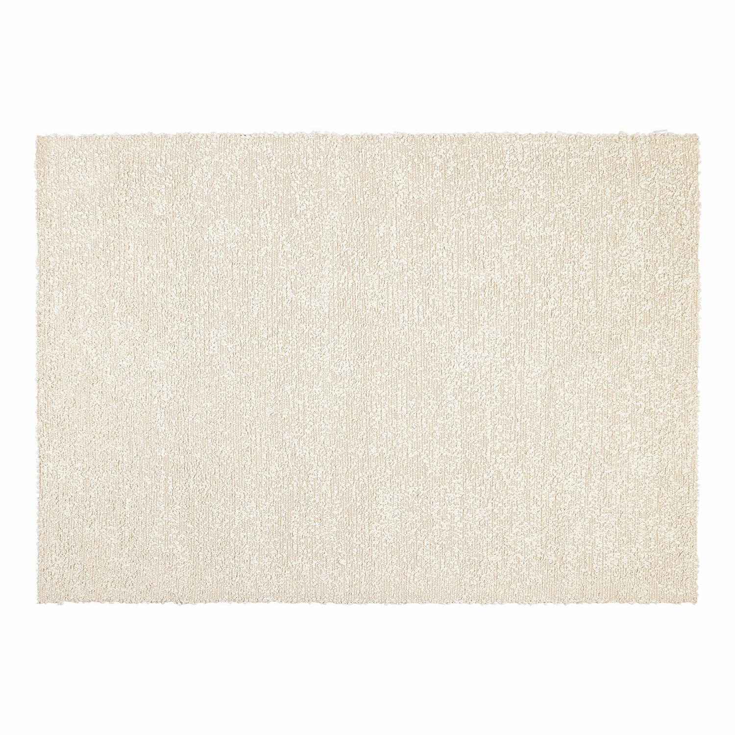 Teppich Wodaha Rechteckiger Teppich aus weichem, cremefarbenem Material, ideal für moderne Wohnräume.