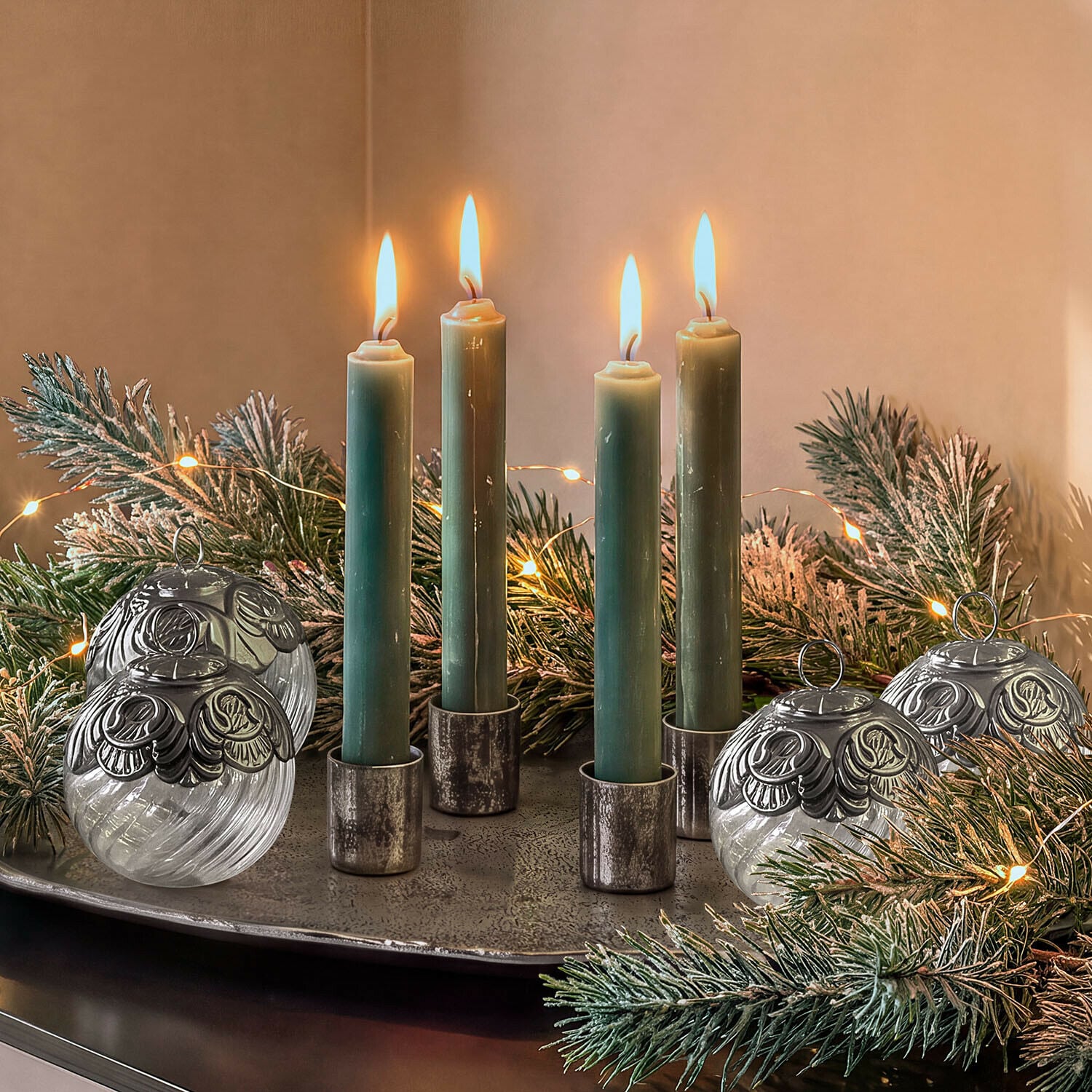 Weihnachtskugel 4er Set Valévoise
