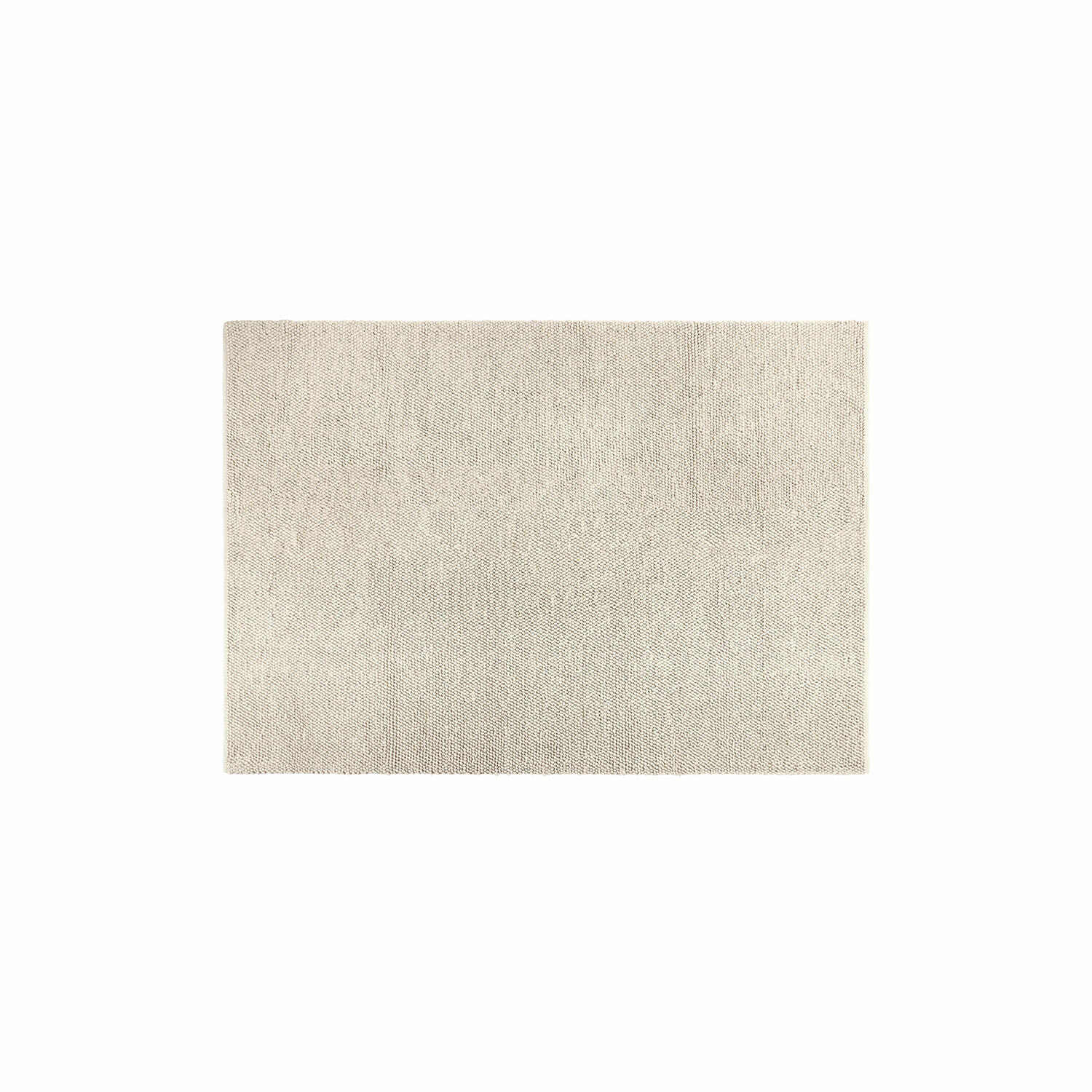 Teppich Coleman Beige rechteckige Tischunterlage aus gewebtem Stoff mit feiner Struktur zur Tischdekoration