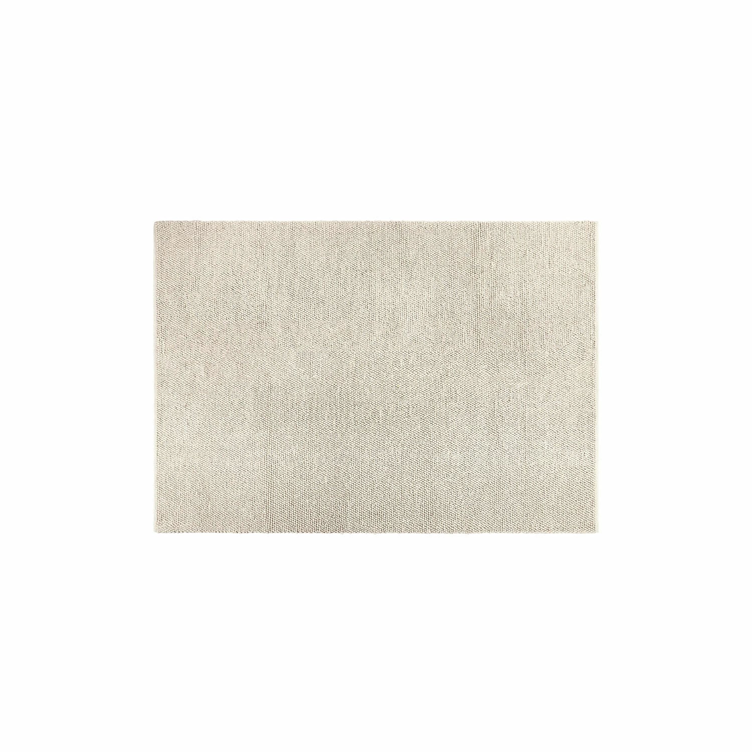 Teppich Coleman Beige rechteckige Tischunterlage aus gewebtem Stoff mit feiner Struktur zur Tischdekoration
