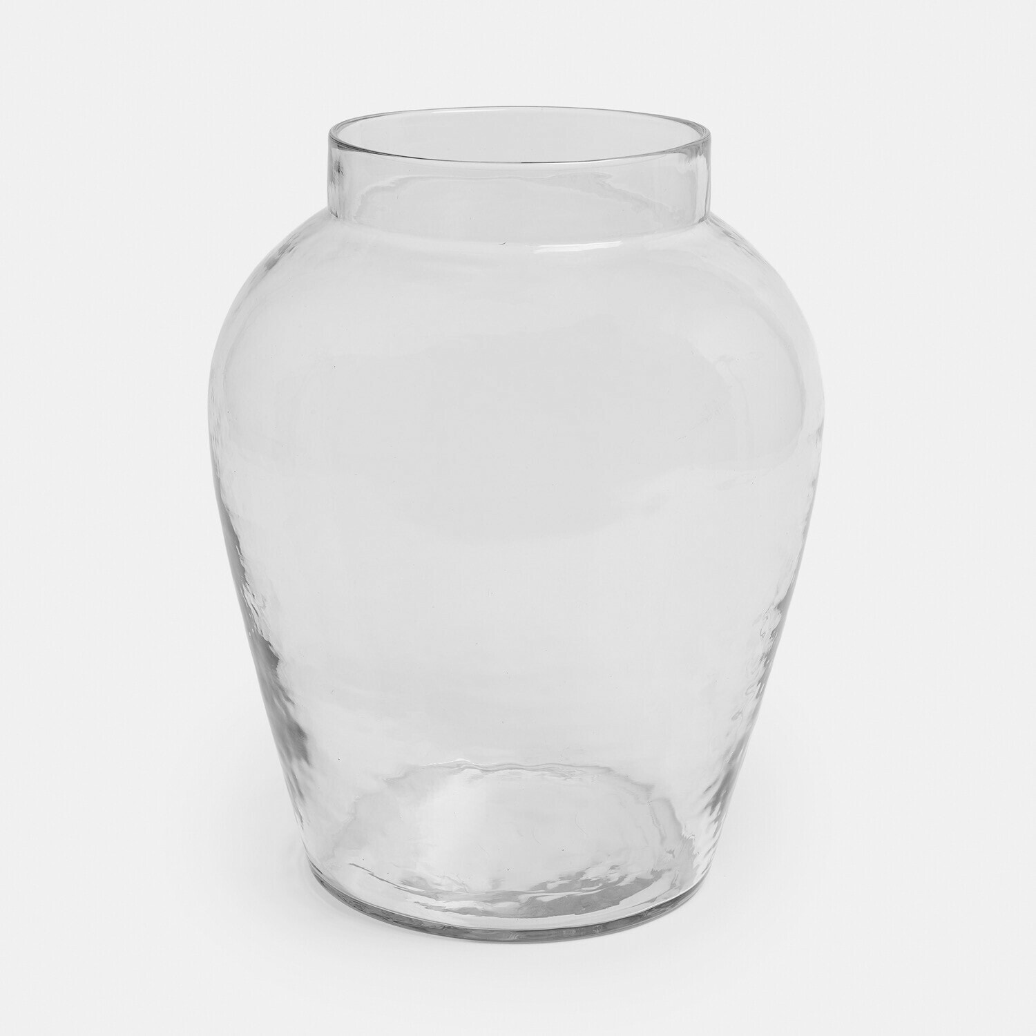 Vase Lunaras Transparente Glasvase mit abgerundeter Form, ideal für Wohnraumdekoration