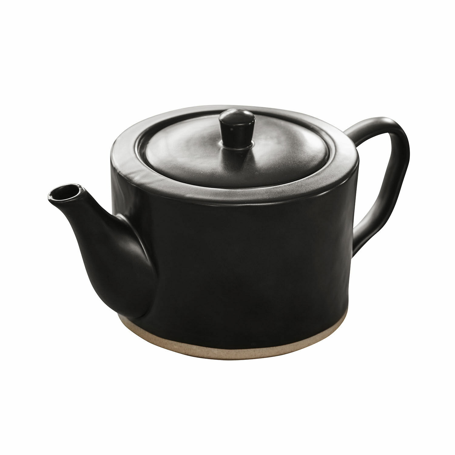 Teekanne Biarré Schwarze Keramik-Teekanne mit Deckel und Griff, ideal für Tee und Kaffee
