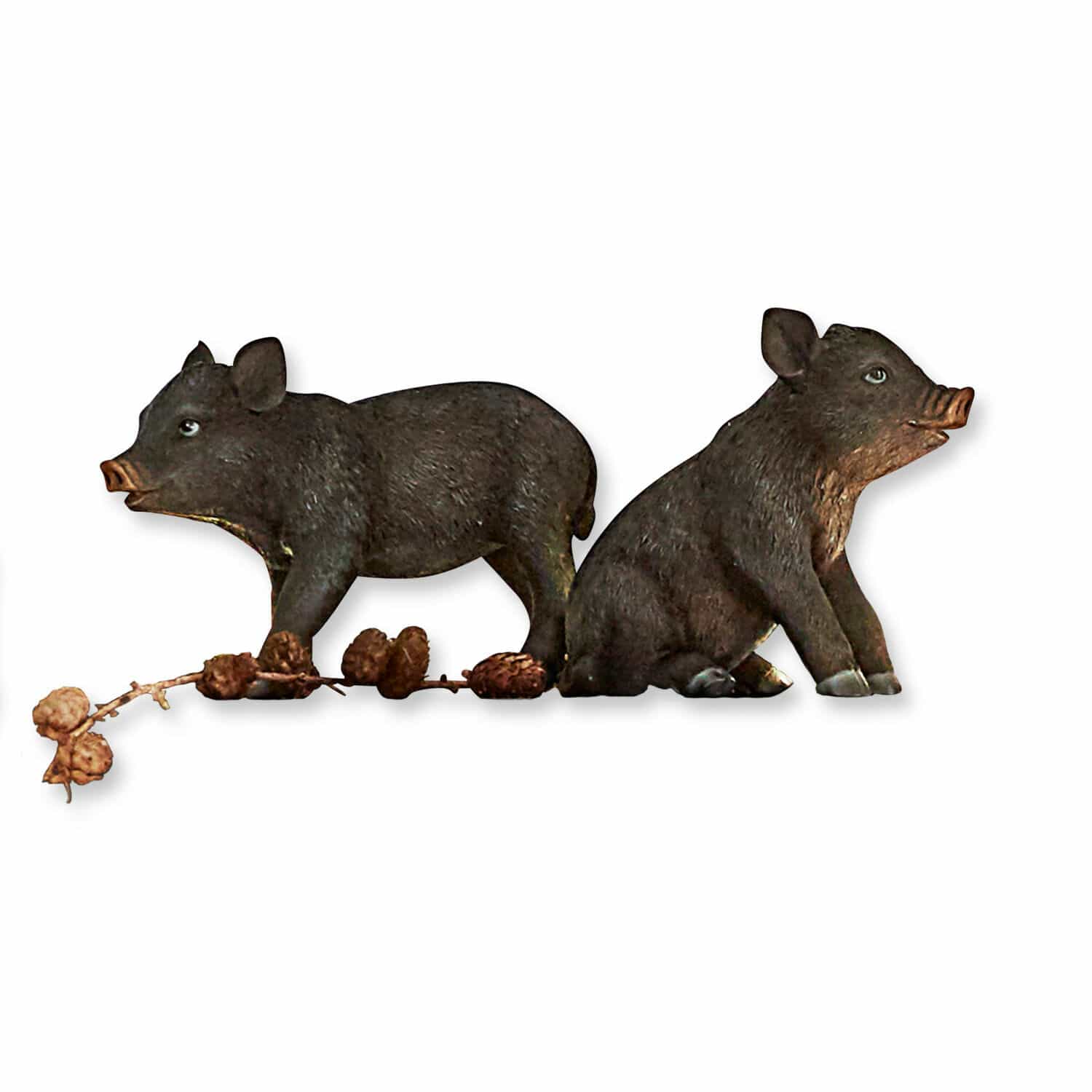 Deko-Schwein 2er Set Silvain