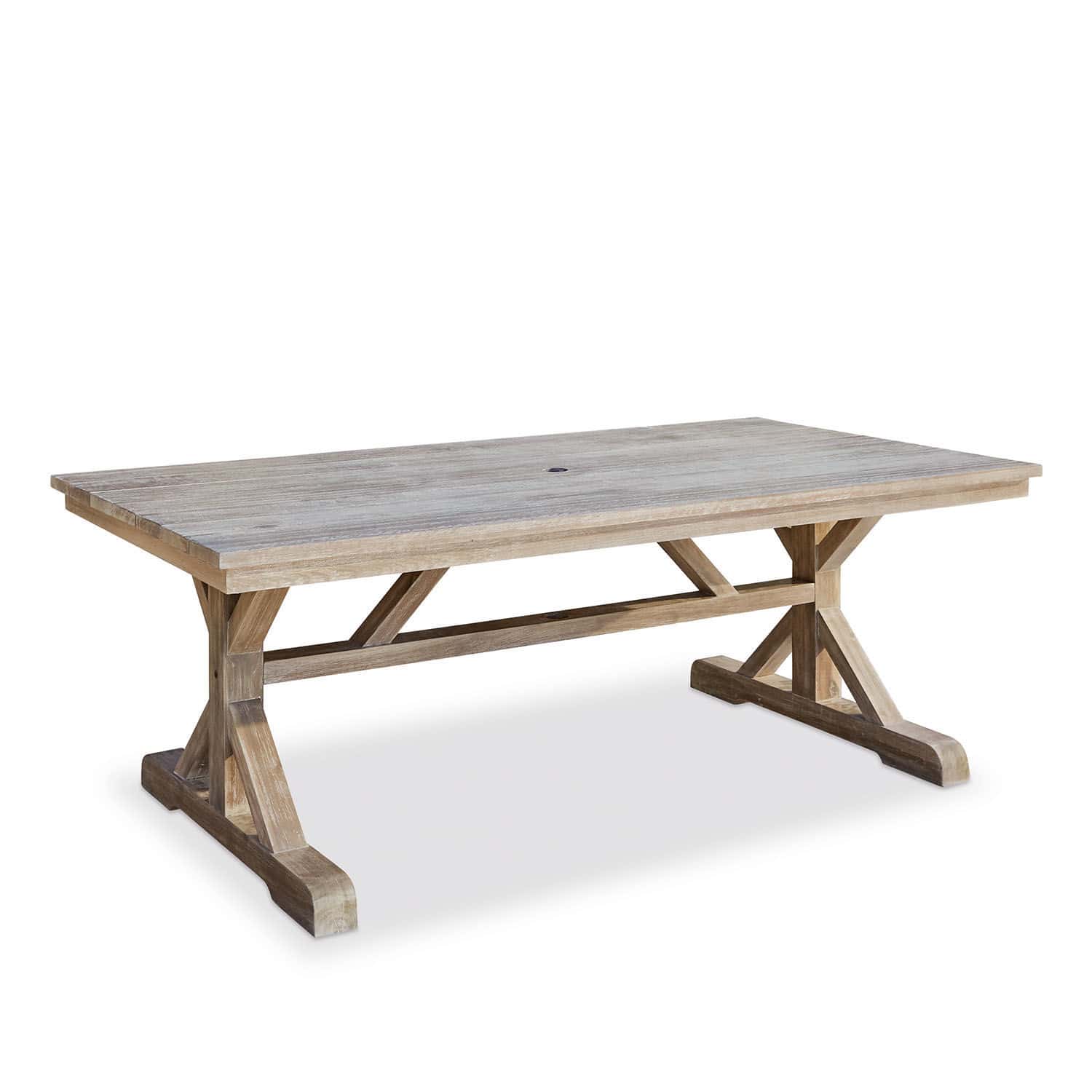 Tisch FSC®-100% Graslin Grosser Gartentisch aus naturfarbenem Teakholz, ideal für Terrasse und Garten