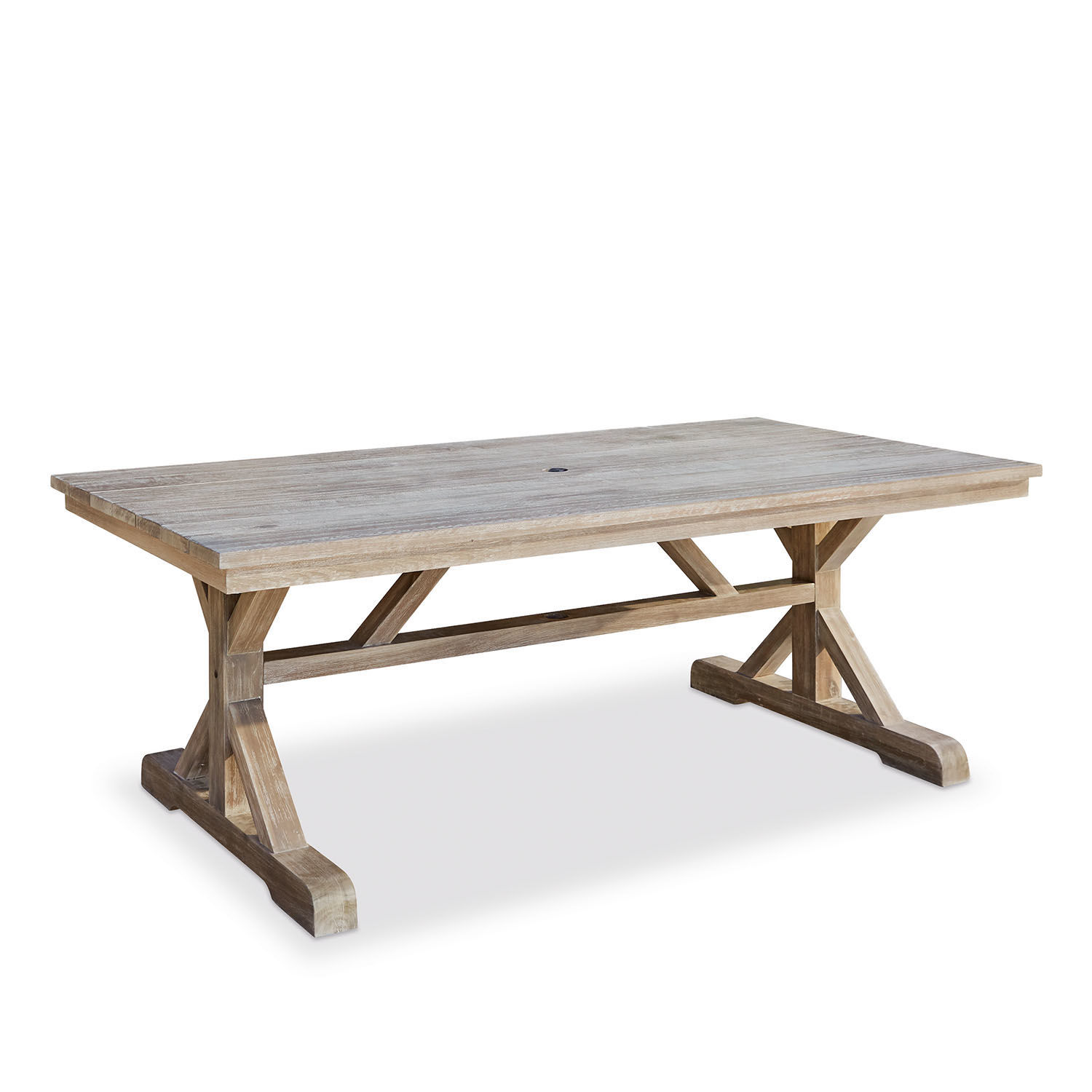 Tisch FSC®-100% Graslin Grosser Gartentisch aus naturfarbenem Teakholz, ideal für Terrasse und Garten