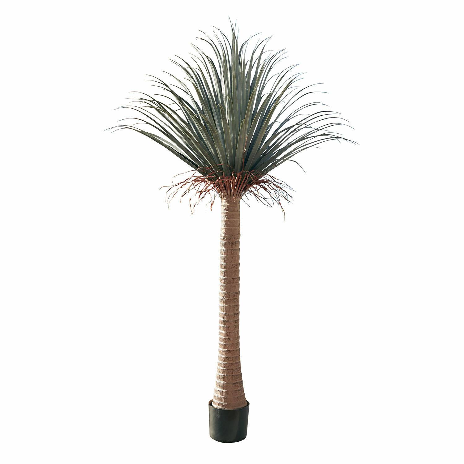Deko-Palme Remivon Künstliche Palme im Topf mit braunem Stamm und grünen Blättern für Wohn- und Gartendekoration