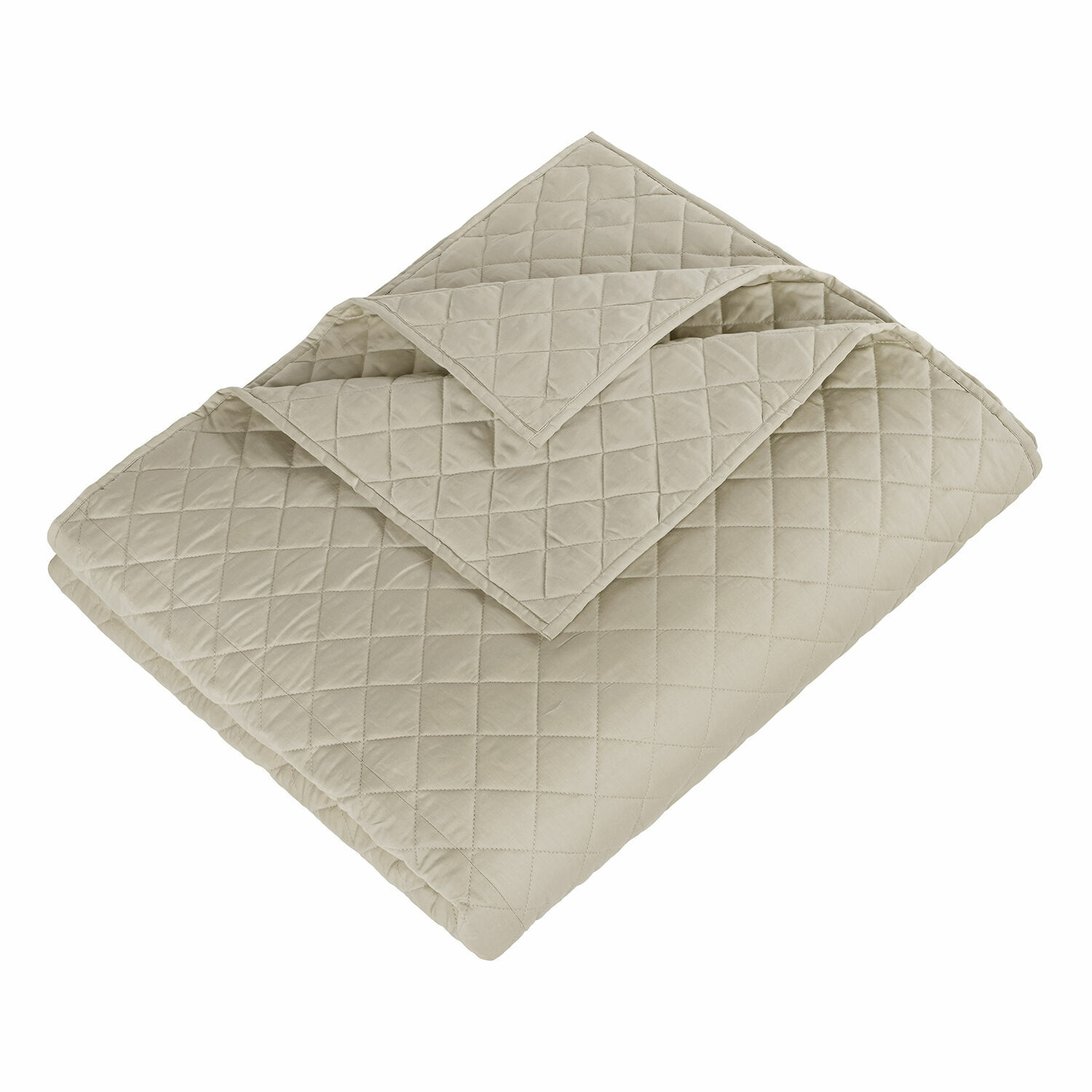 Quilt Jolique Beige gesteppte Decke aus weichem Material, ideal zur Dekoration von Schlafzimmer und Wohnzimmer.