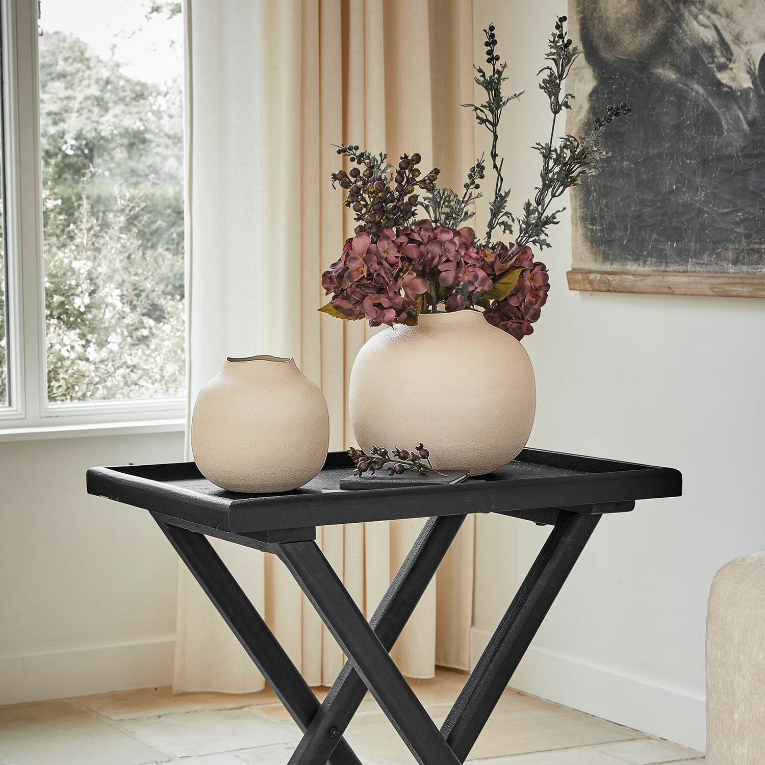 Vase 2er Set Fleurons