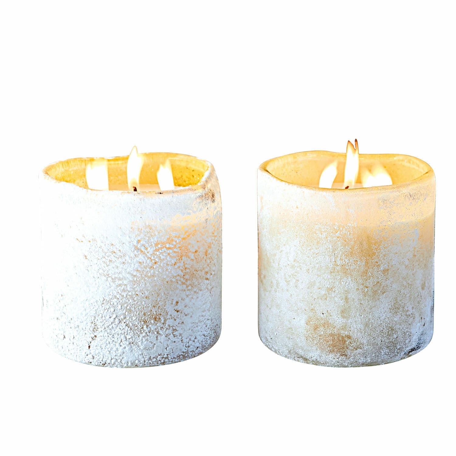Windlicht mit Kerze 2er Set Caladia