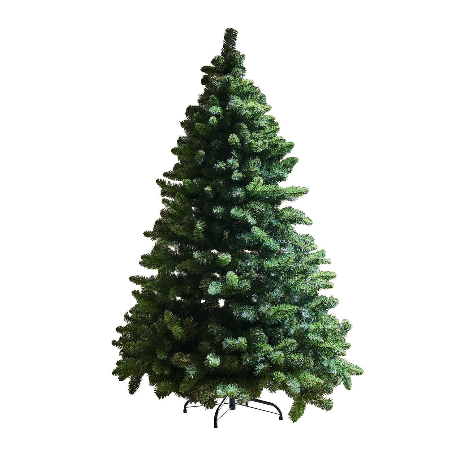 Weihnachtsbaum Bryndis Künstlicher dunkelgrüner Weihnachtsbaum mit Metallständer, ideale Dekoration für die Weihnachtszeit