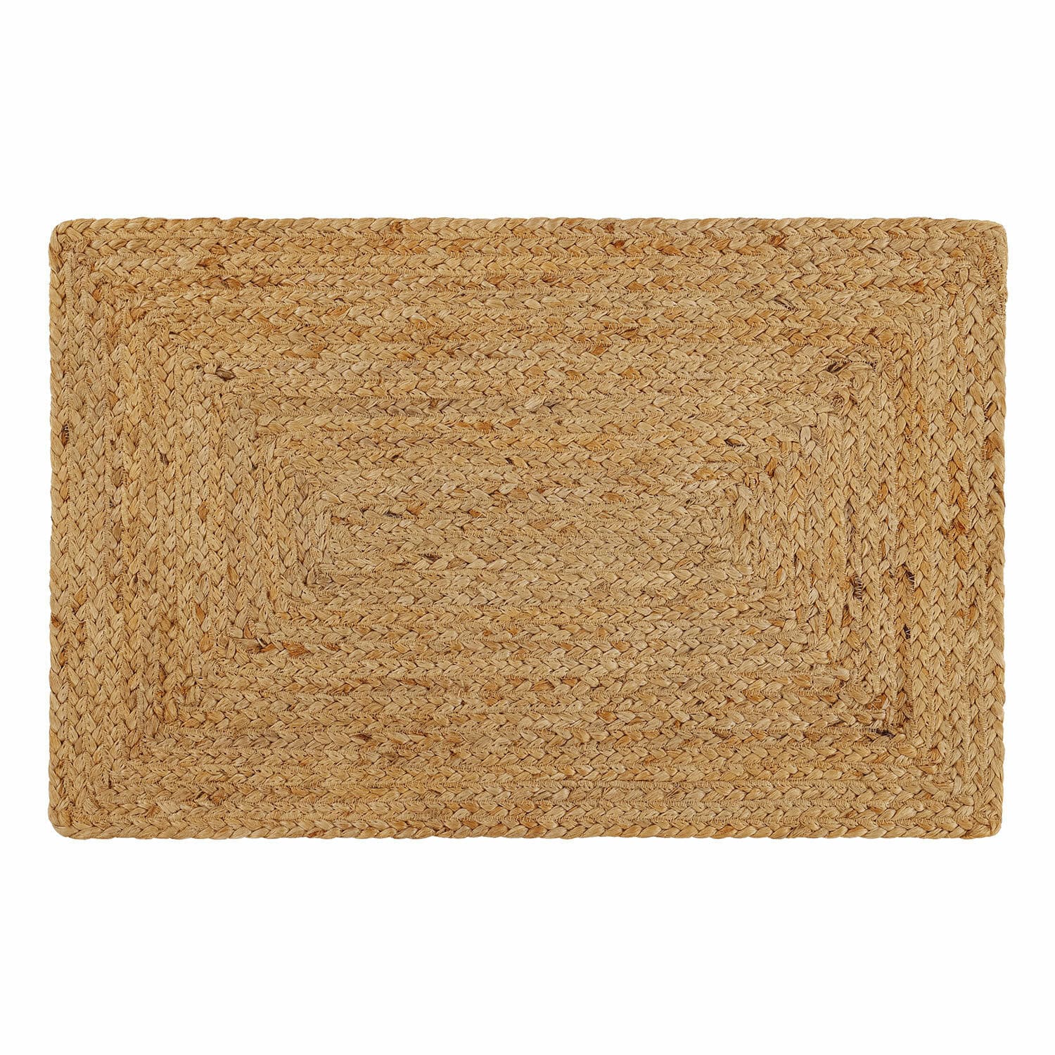 Badematte Busselton Rechteckiger Teppich aus geflochtener Naturjute in Beige für nachhaltige Raumgestaltung