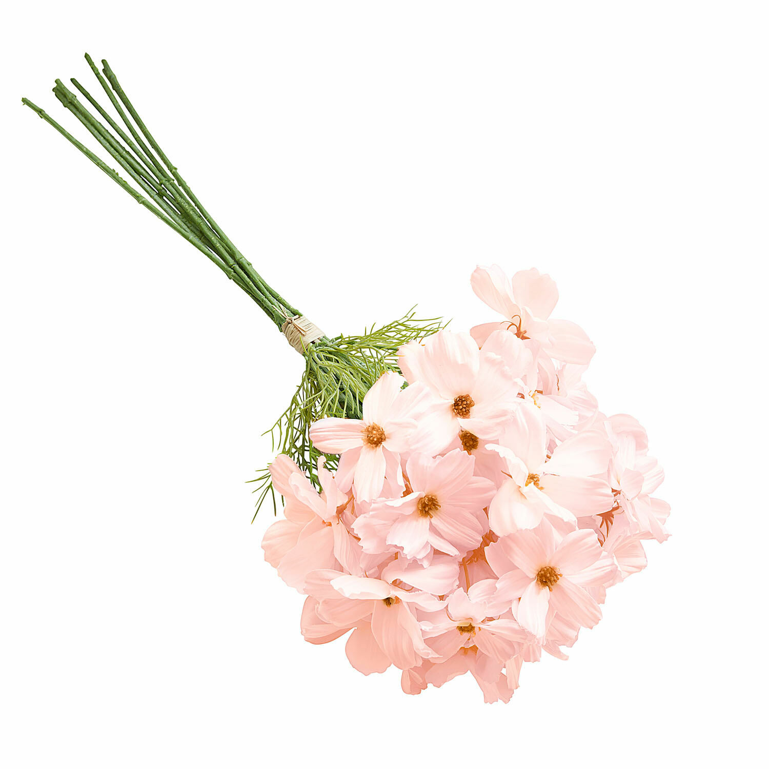 rosa Dekorativer Blumenstrauss Tilla in Rosa mit grünen Stielen für Wohnraumgestaltung