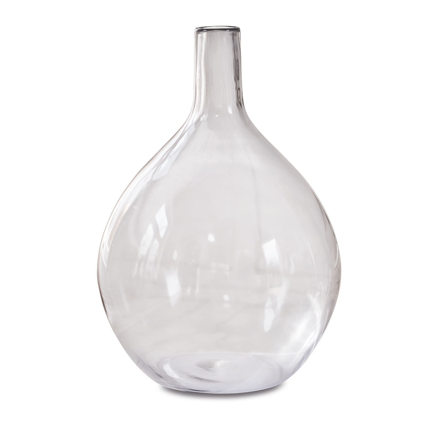 Vase Argonne Transparente Glasvase mit rundem Körper für stilvolle Wohnraumdekoration