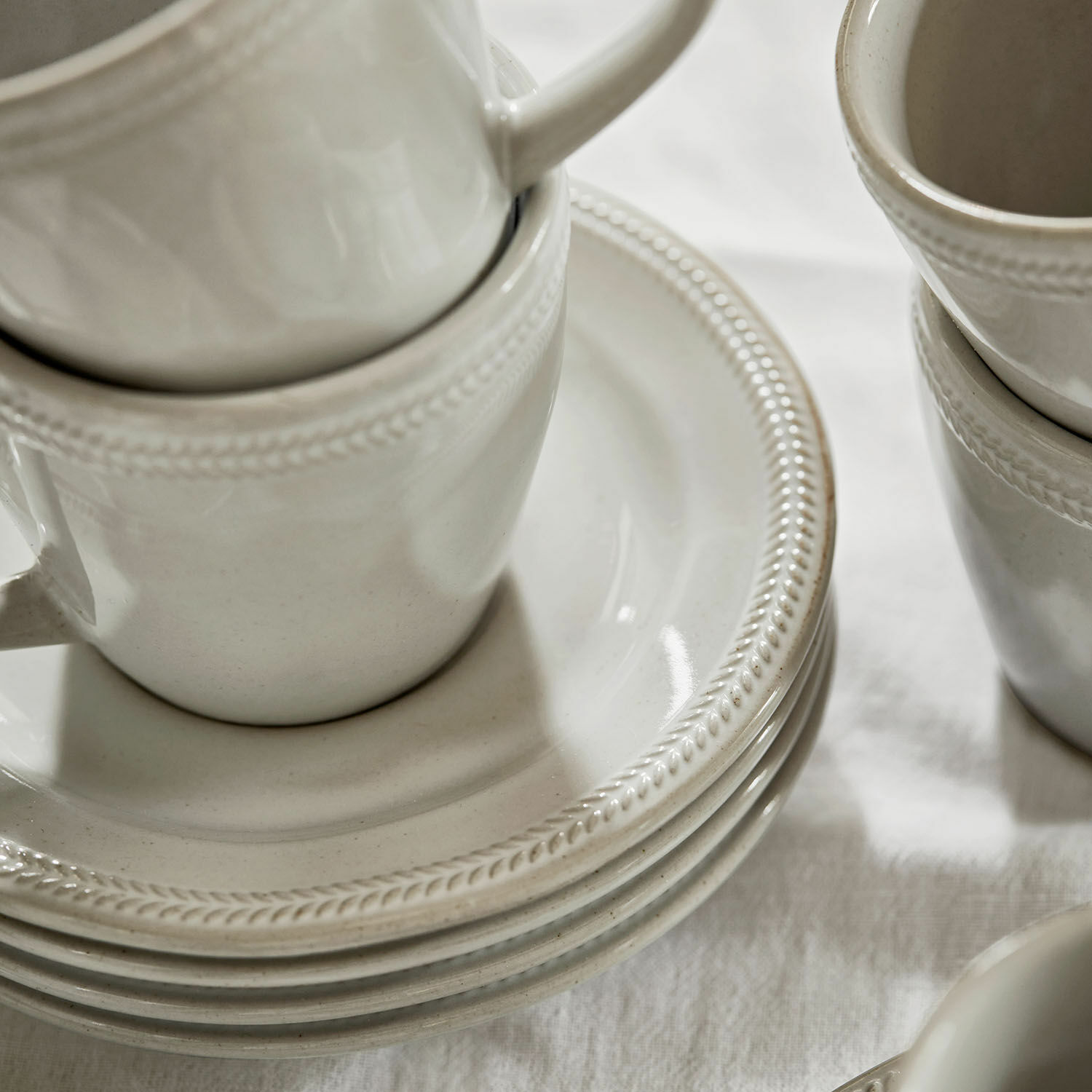 Tasse mit Untertasse 6er Set Norrvik