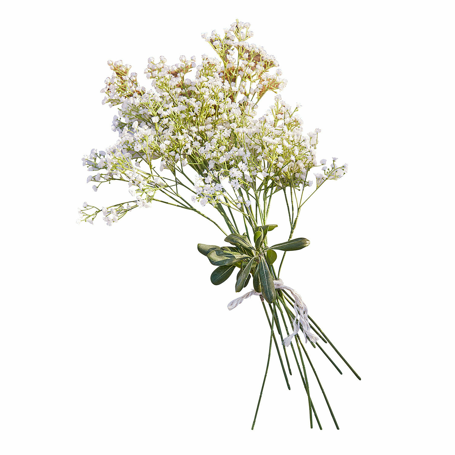 Deko-Blumenstrauss Lorraine Strauß aus weissen Dekoblumen mit grünen Blättern und langen Stielen zur Wohnraumgestaltung