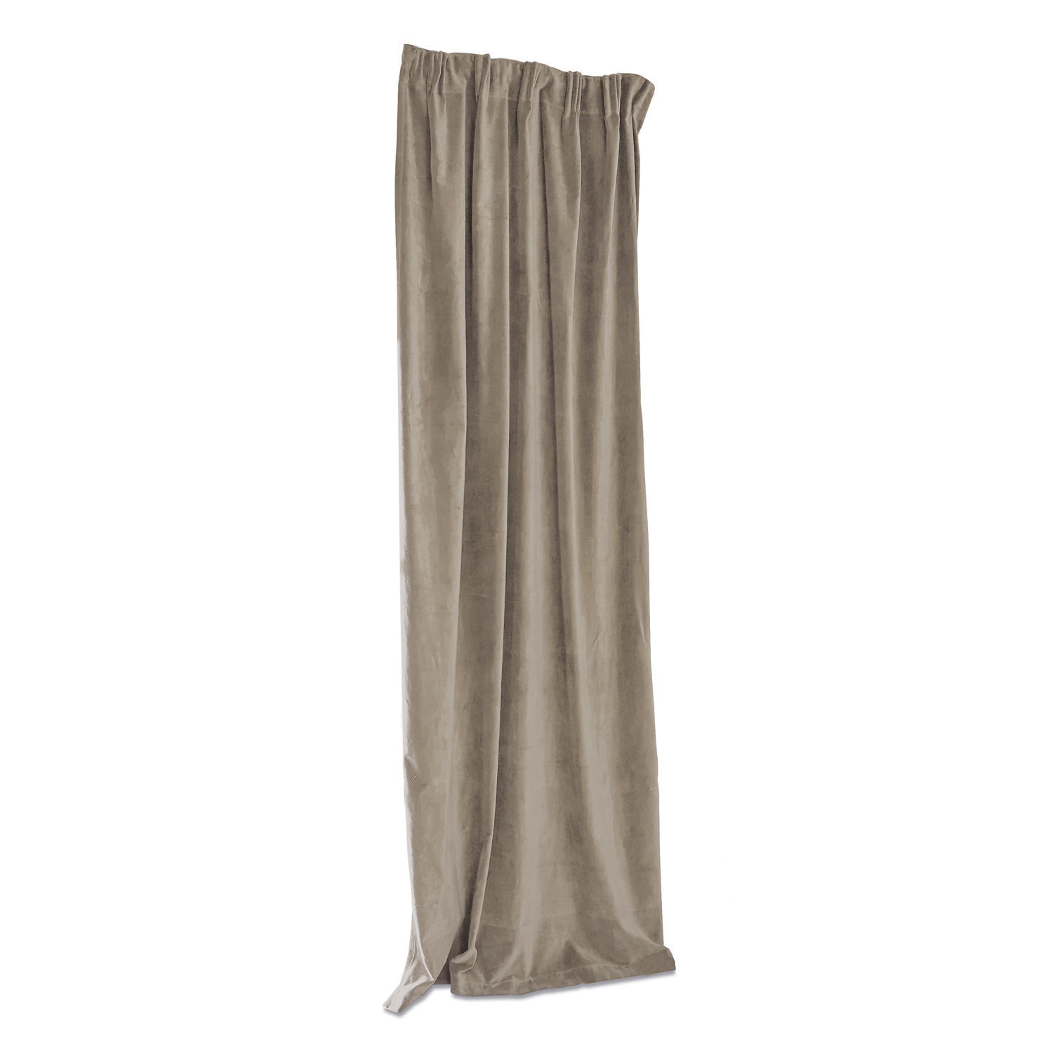 Vorhang Lyannece Vorhang aus weichem beigem Samt, dekoratives Wohnaccessoire, samtiger Stoff