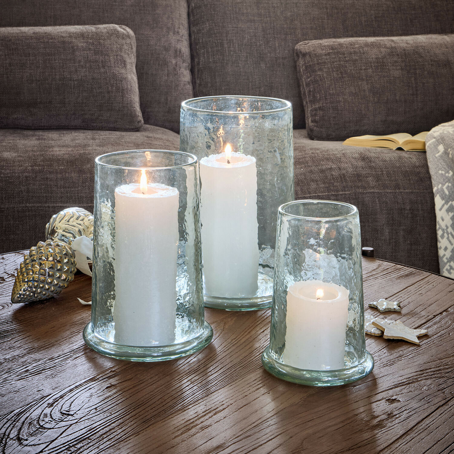 Windlicht 3er Set Elanari