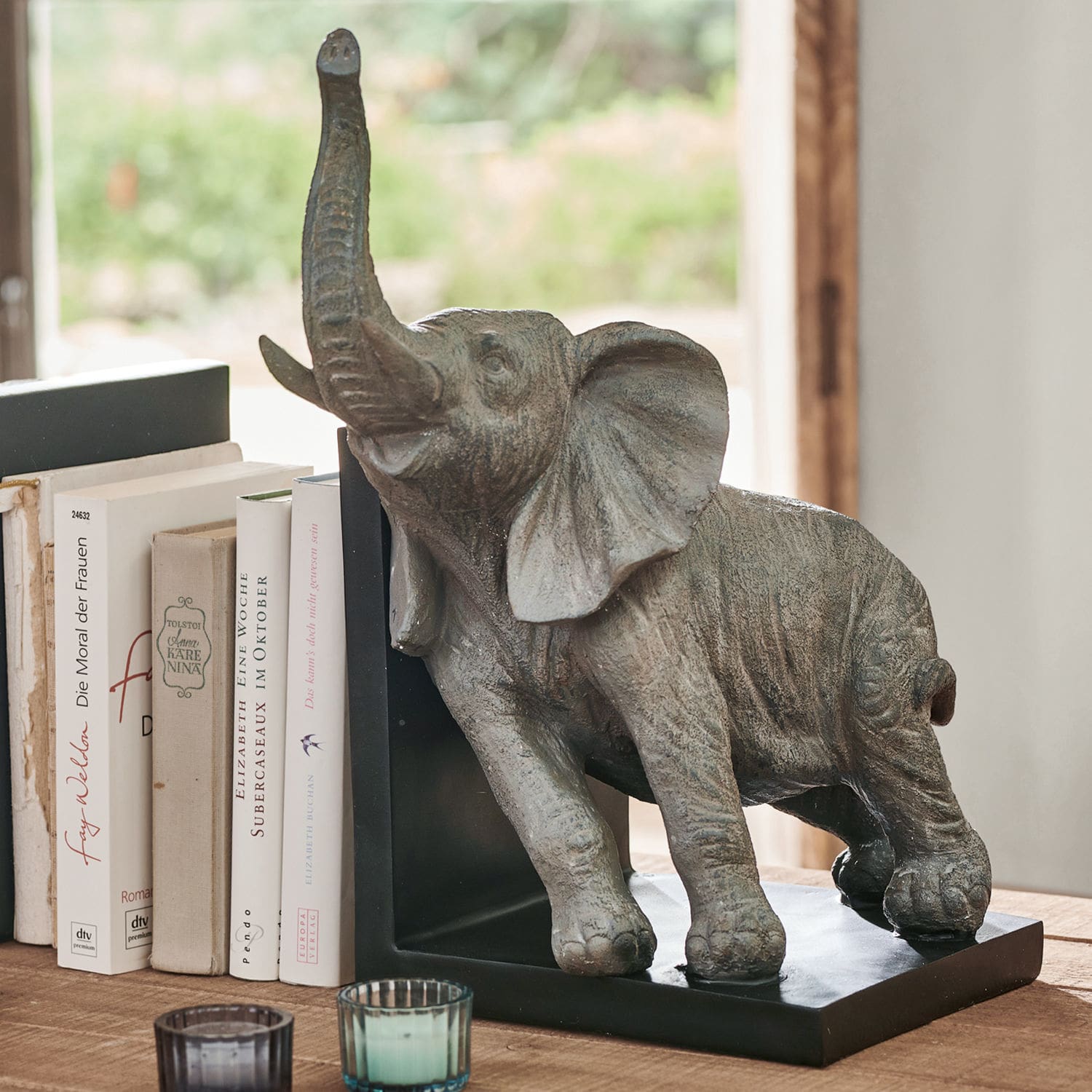 Buchstütze 2er Set Elephants