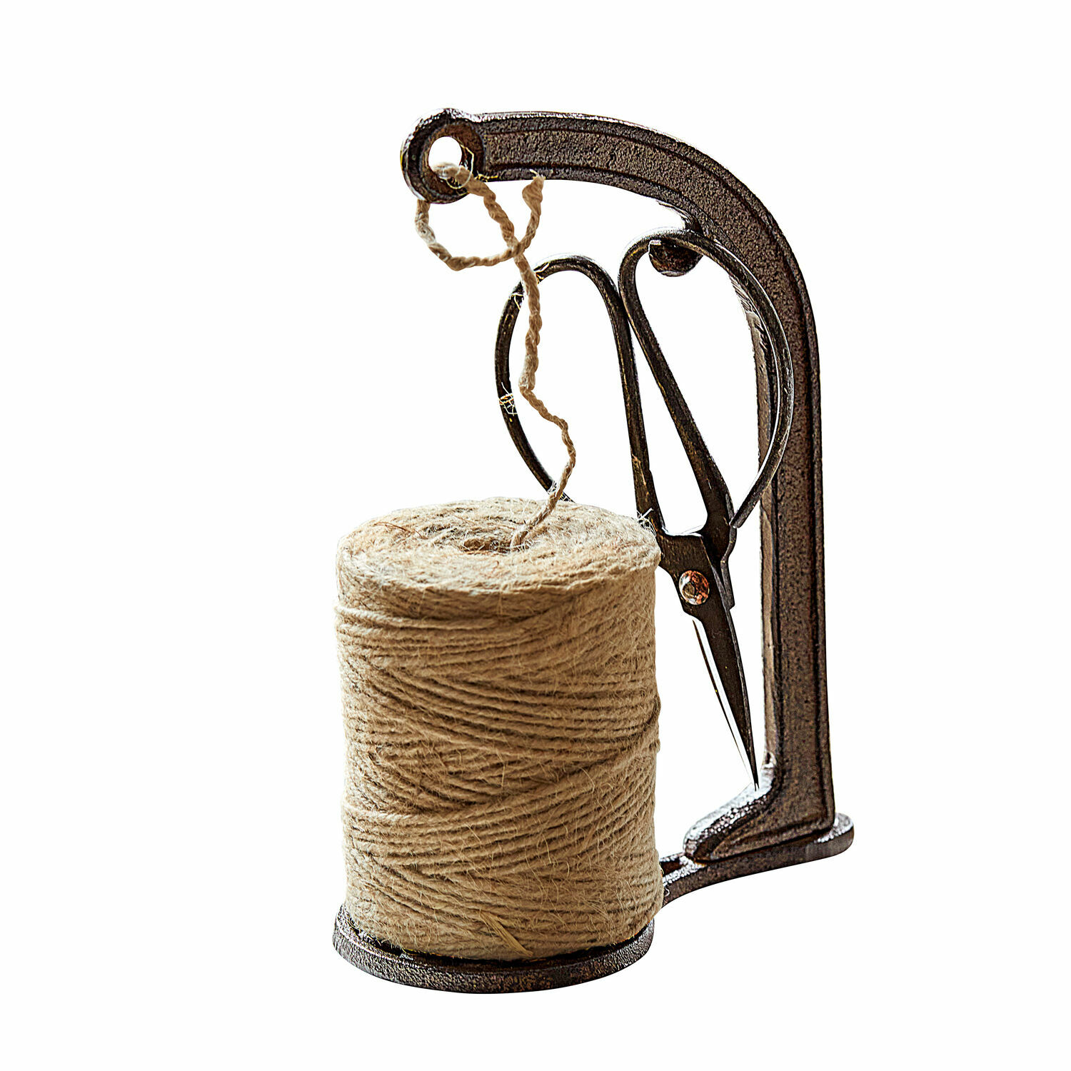 Schnurhalter mit Schere Preston Metallhalter für Naturkordel mit Schere, praktisches Zubehör für Haushalt und Garten